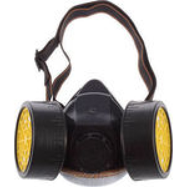 RESPIRATOR MASK WITH TWO FILTERS