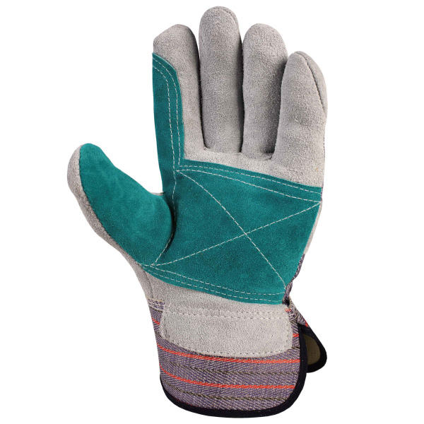 SAFETY WORKING GLOVES WITH REINFORCED LEATHER PALM